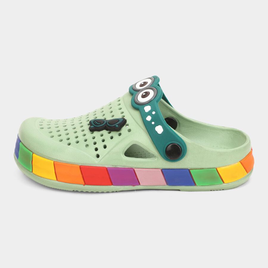 Boys Solid Clog, Green, large image number null