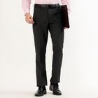Men's Slim Fit Formal Trousers, Charcoal, small image number null