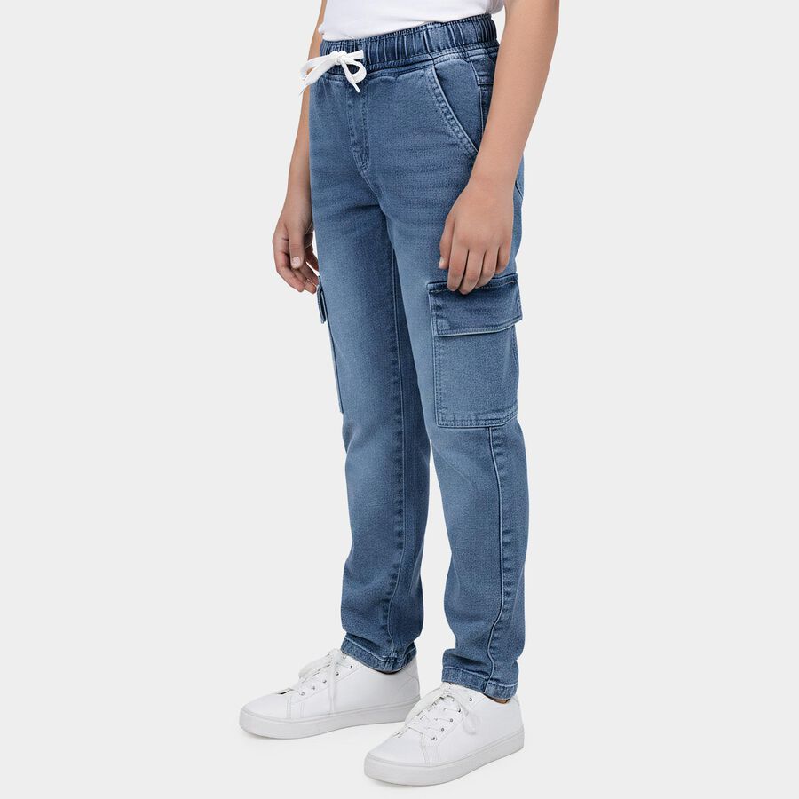 Boys' Jeans, Mid Blue, large
