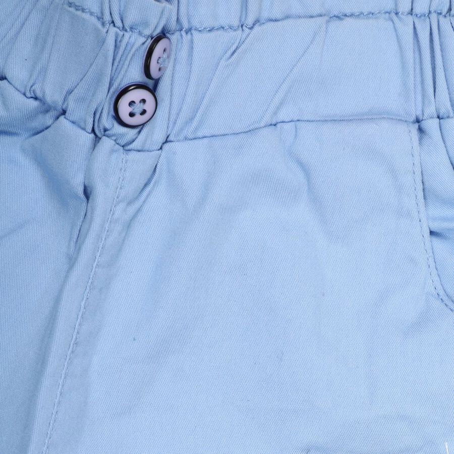 Infants' Cotton Trousers, Mid Blue, large image number null
