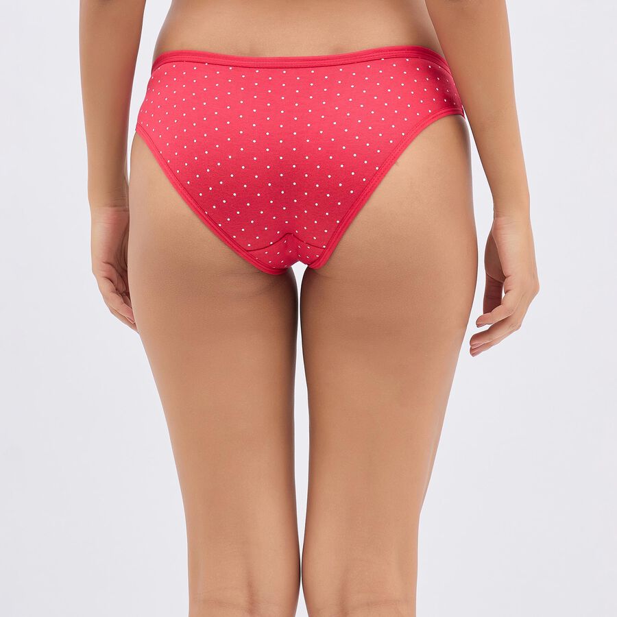 Ladies' 100% Cotton Panty , Red, large image number null
