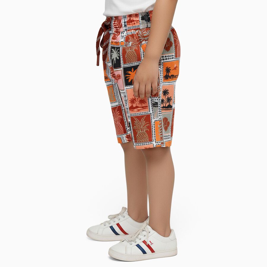 Boys' Bermuda, भूरा, large