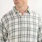 Men's Light Sage Green Cotton Classic Casual Shirt, हल्का हरा, small