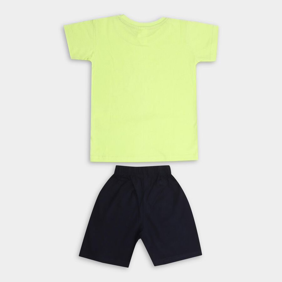 Boys' 100% Cotton Knit Baba Suit, Light Green, large image number null