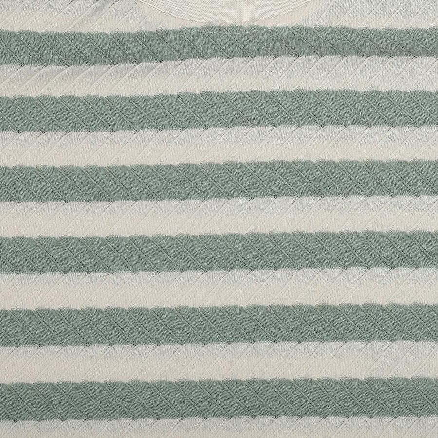 Boys Green Round Neck Graphic Print T-Shirt, Light Green, large