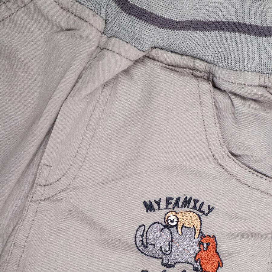 Infants' Cotton Trousers, हल्का ग्रे, large image number null