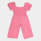 Girls' Jump Suit, गुलाबी, small image number null