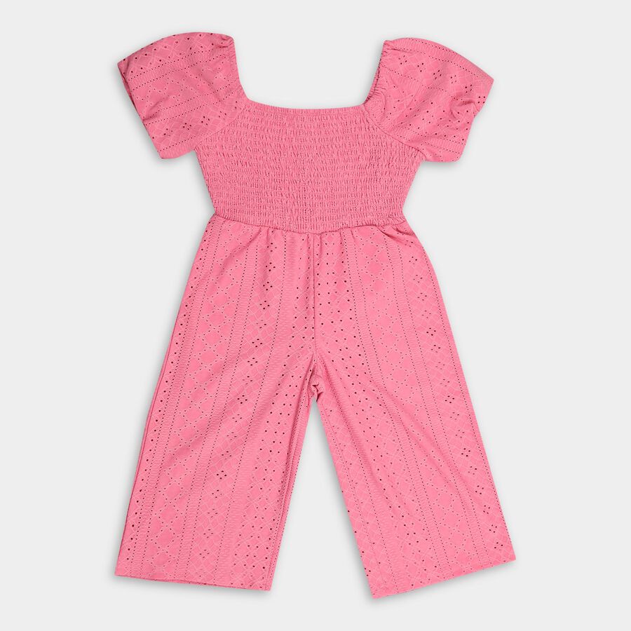 Girls' Jump Suit, गुलाबी, large image number null