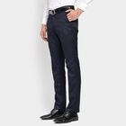 Men's Slim Fit Formal Trousers, नेवी ब्लू, small image number null