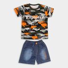 Infant Boys' 100% Cotton Baba Suit, ओलिव, small