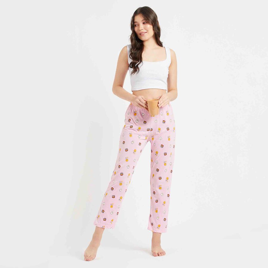 Printed Pyjama, Pink, large image number null