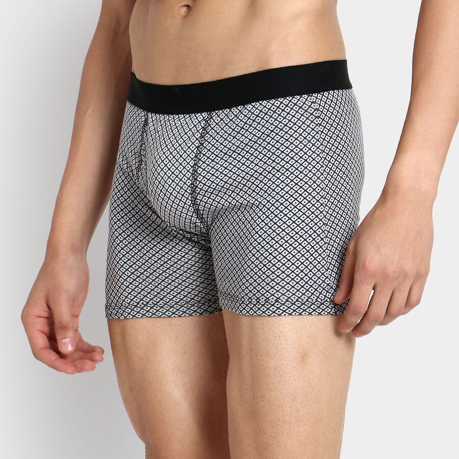 Men's 100% Cotton Trunks, Light Grey, large