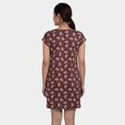 Women's Purple V-Neck Classic Nighty, Purple, small