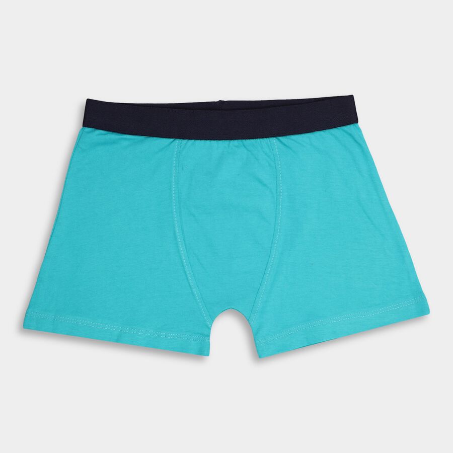 Boy's Cotton Briefs, Teal Blue, large image number null