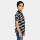 Boys Navy Blue Crew Neck Casual Boys T-Shirt, नेवी ब्लू, small