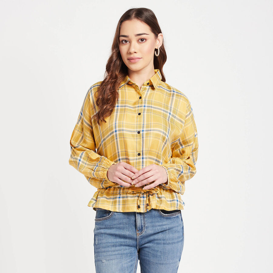 Checks Shirt, Yellow, large image number null