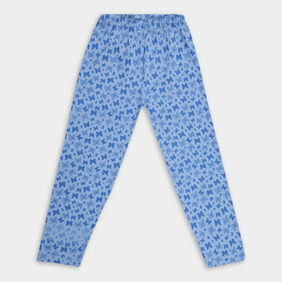Girls' Pyjama, हल्का नीला, large image number null