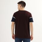 Men's Round Neck Half Sleeves T-Shirt, Wine, small image number null