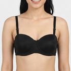 Women's Black Regular T-Shirt Bra, Black, small