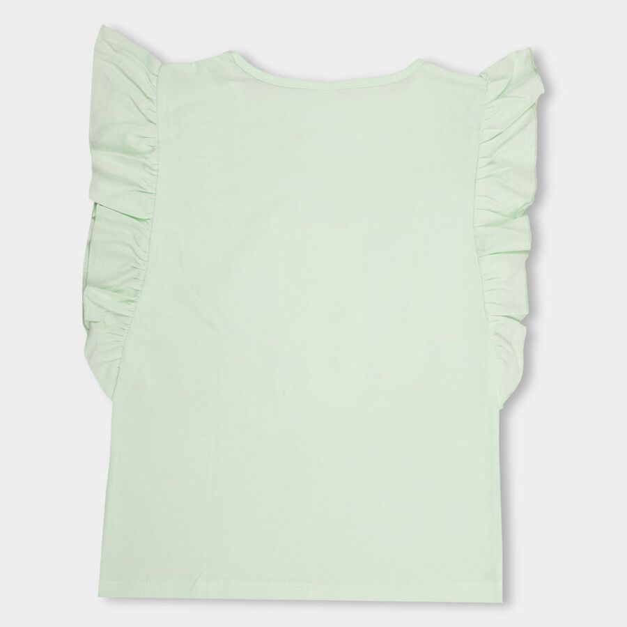 Girls' 100% Cotton T-Shirt , Light Green, large image number null