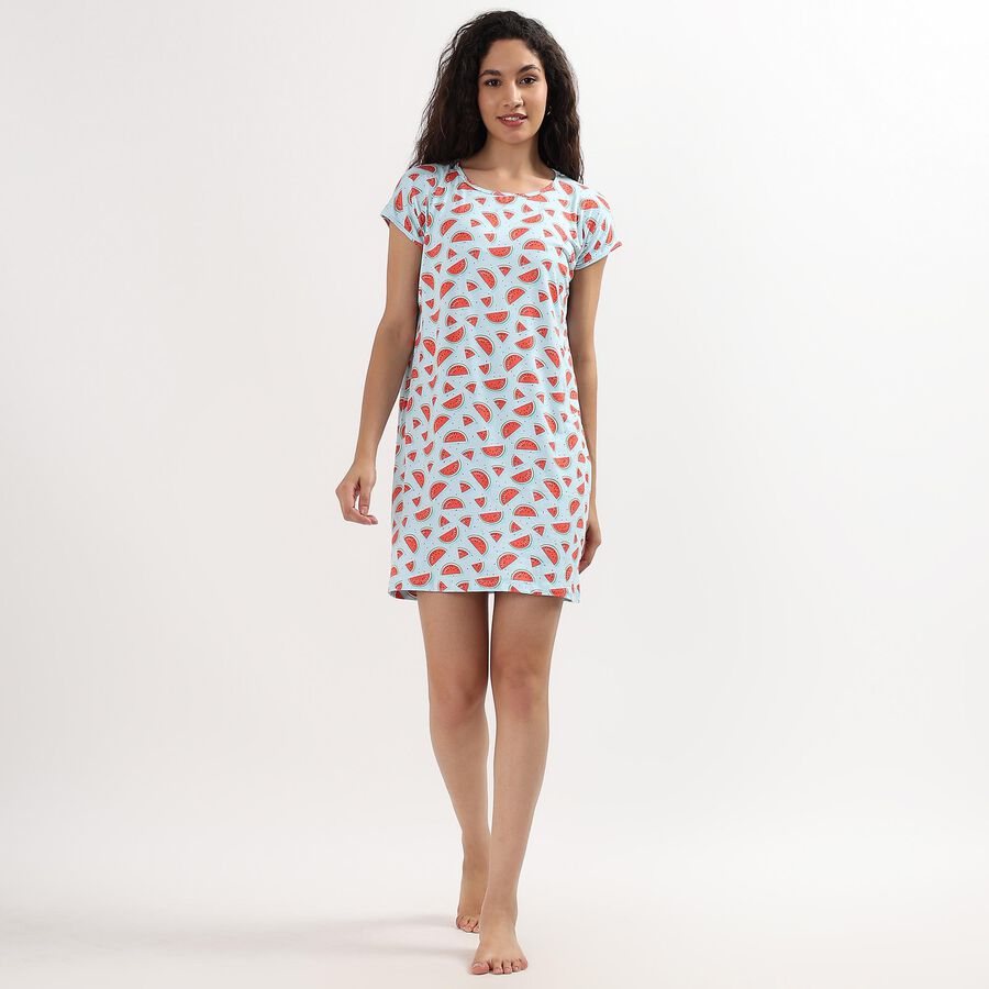 Ladies' Nighty , Light Blue, large