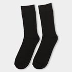 Men's Socks (Pack of 2), काला, small