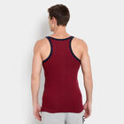 Solid Sleeveless Gym T-Shirt, Maroon, small image number null