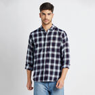 Checks Casual Shirt, Dark Blue, small image number null
