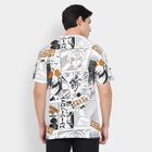 Men's 100% Cotton Round Neck Half Sleeves T-Shirt, White, small