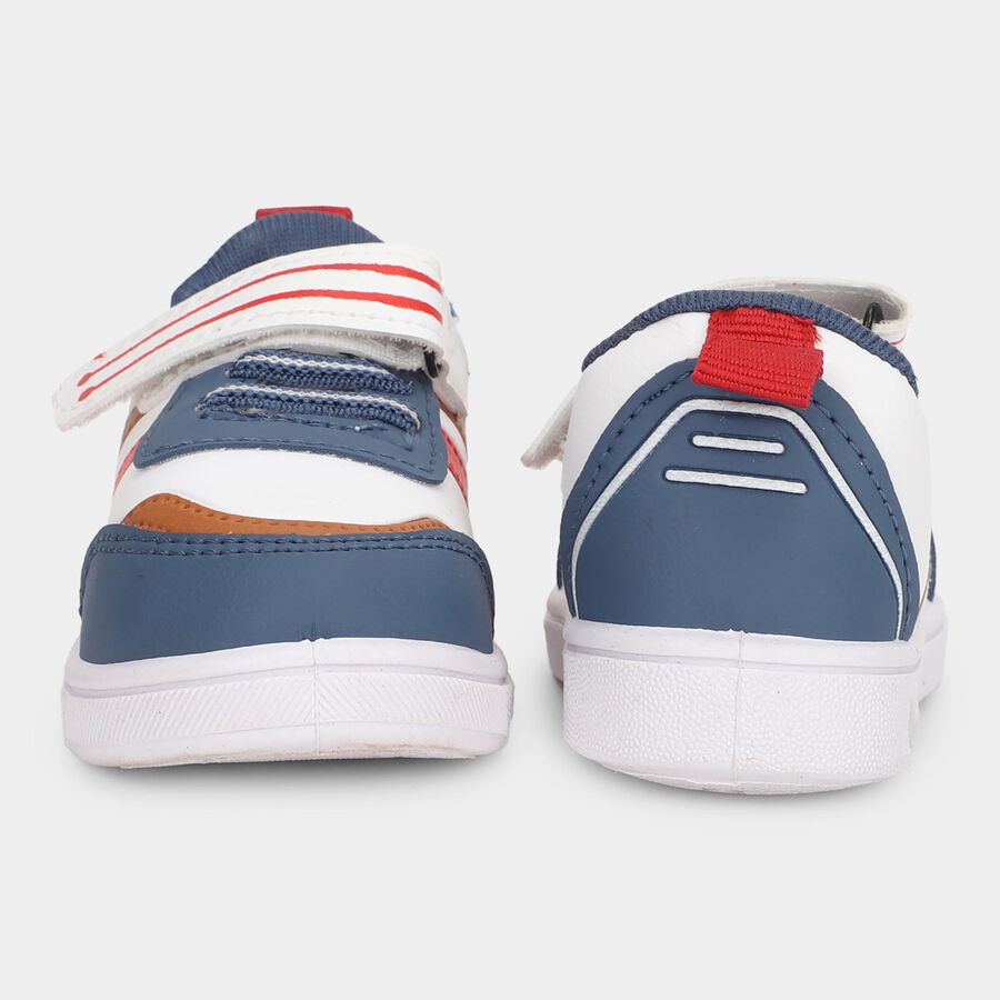 Boys' Lace Up Shoes, सफ़ेद, large image number null