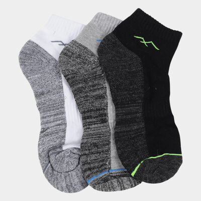 Men's Multicolour Regular Fit Ankle Length Socks Pack of 3