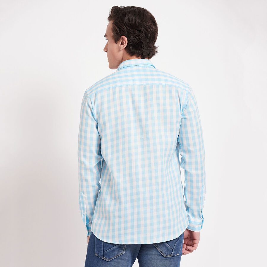 Checks Casual Shirt, Light Blue, large image number null
