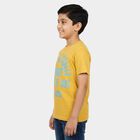 Boys' Half Sleeves T-Shirt, मस्टर्ड, small