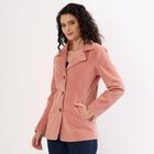 Women's Light Pink Classic Button-Front Jacket, हल्का गुलाबी, small image number null