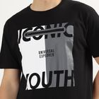 Men's 100% Cotton Round Neck Half Sleeves T-Shirt, Black, small image number null
