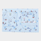 Infants Cotton Printed Baby Gift Set, Light Blue, small image number null