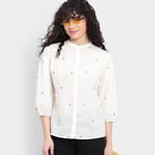Cotton Shirt, ऑफ व्हाइट, small image number null