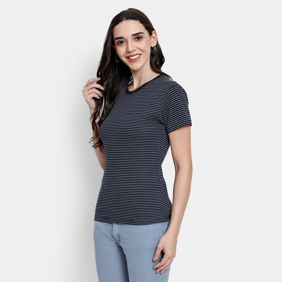 Ladies' Top, Navy Blue, large image number null