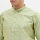 Men's Kurta Pyjama, हल्का हरा, small image number null