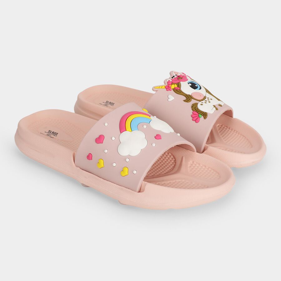Girls' Slipper, Pink, large