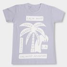 Boys' 100% Cotton Half Sleeves T-Shirt , Mid Blue, small image number null
