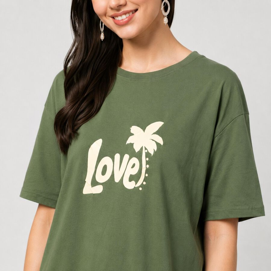 Ladies' Nighty, ओलिव, large