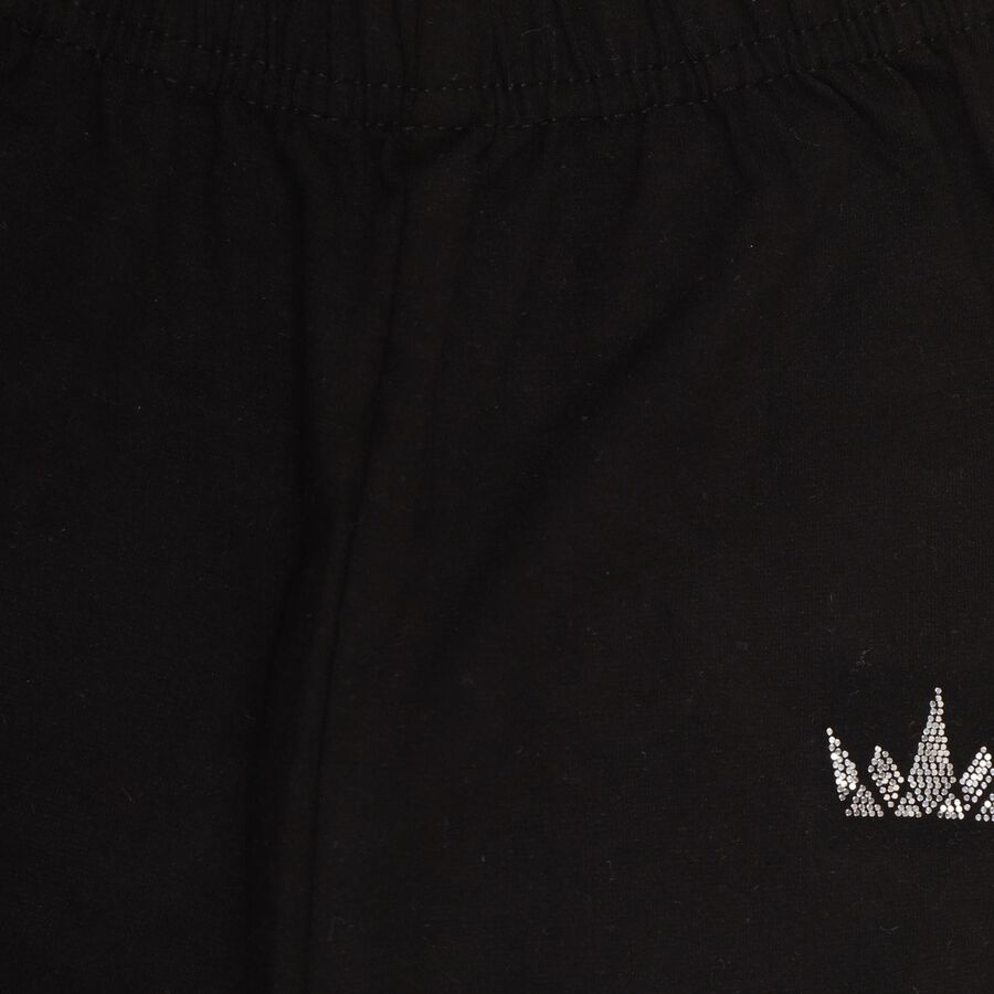 Girls' Legging, काला, large image number null