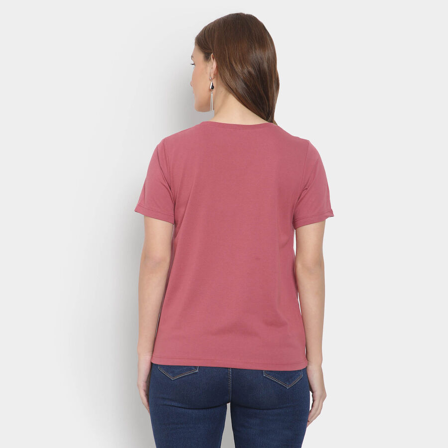 Round Neck T-Shirt, Purple, large image number null