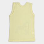 Infants' 100% Cotton Vest, Yellow, small