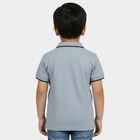 Boys Navy Blue Cotton Polo Neck Casual Boys T-Shirt, नेवी ब्लू, small