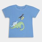 Infants' 100% Cotton T-Shirt, Mid Blue, small