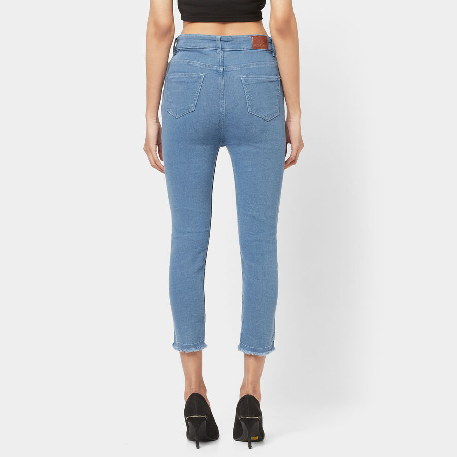 High Rise Skinny Jeans, Mid Blue, large image number null