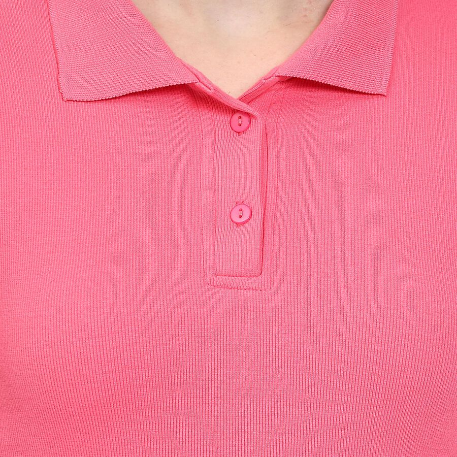 Ladies' Polo T-Shirt , मूँगा (कोरल), large image number null