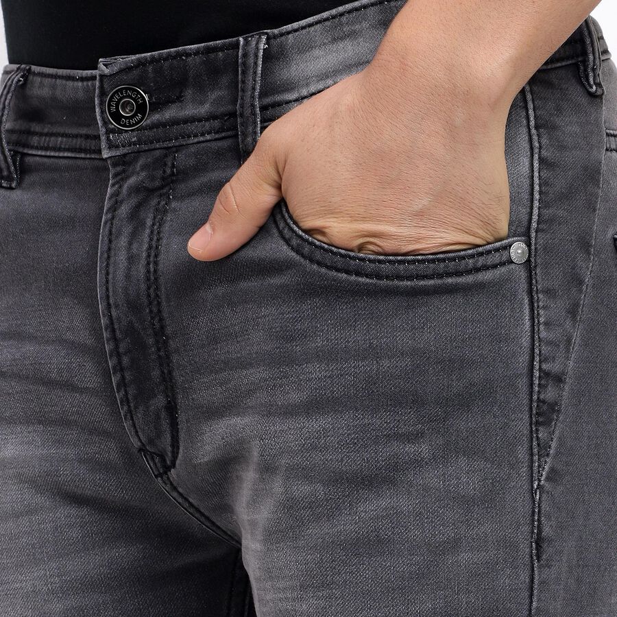 Men's Skinny Jeans , Black, large image number null